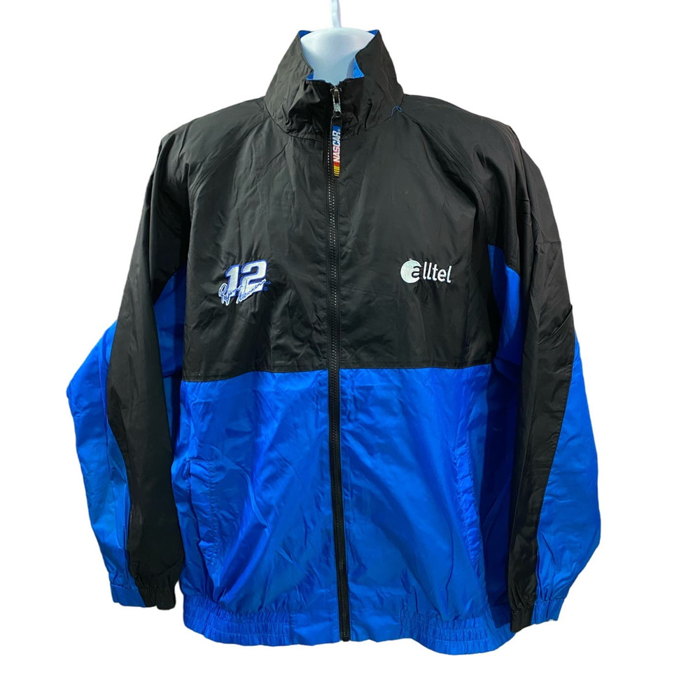 Men's Ryan Newman #12 Checkered Flag Alltel Racing Windbreaker jacket Large